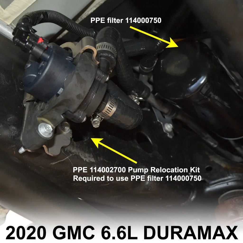 Fuel Coolant Pump Relocation Kit - GM 6.6L Duramax 2020-2026