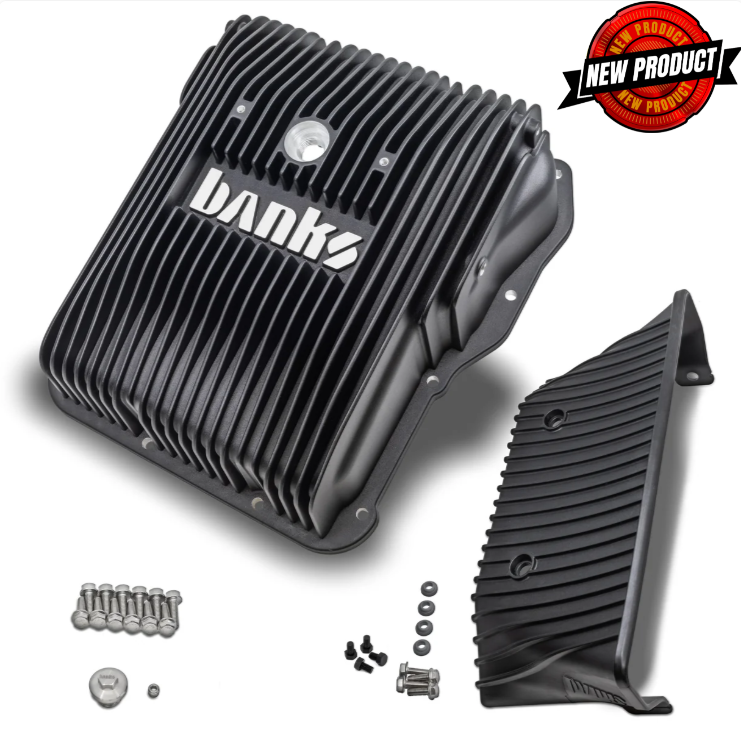 Banks Transmission Pan System, Allison 1000, GM 2001-2019, Black