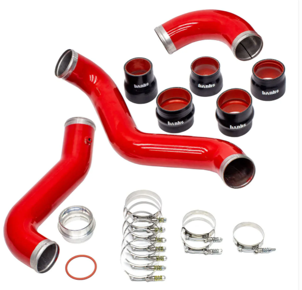 Boost Tube System, Red, 2017-2019 Chevy/GMC 2500/3500 6.6L Duramax, L5P