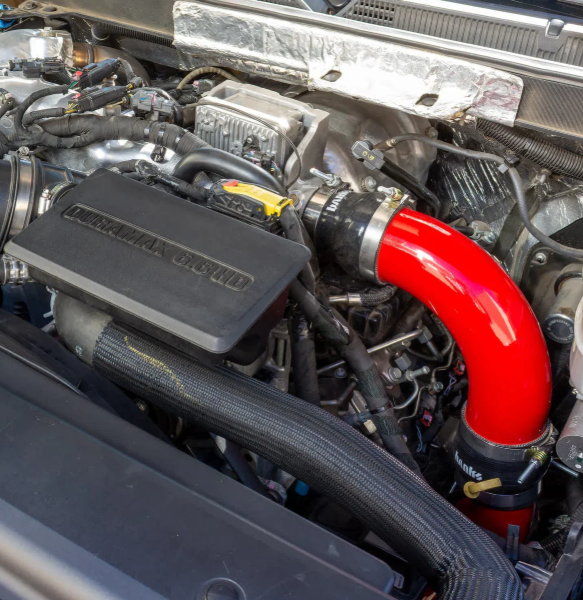 Boost Tube System, Red, 2017-2019 Chevy/GMC 2500/3500 6.6L Duramax, L5P
