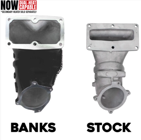 MONSTER-RAM® Intake System W/Fuel Line - 2013-18 Dodge/RAM 2500/3500 6.7L, CARB, w/Heater System Upgrade, BLACK