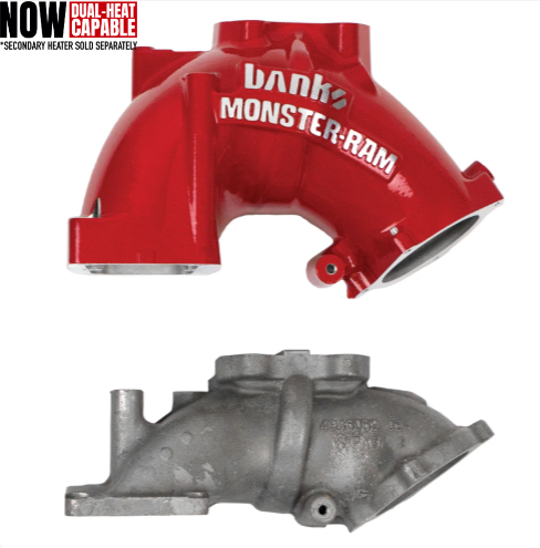 MONSTER-RAM® Intake System W/Fuel Line - 2013-18 Dodge/RAM 2500/3500 6.7L, CARB, w/Heater System Upgrade, RED