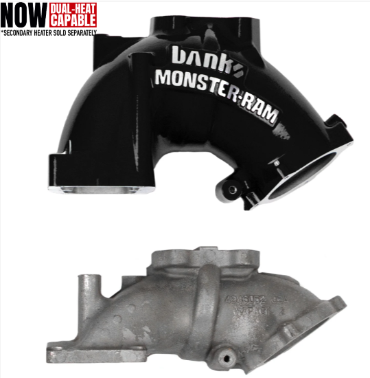 MONSTER-RAM® Intake System W/Fuel Line - 2019-24 Dodge/RAM 2500/3500 6.7L, CARB, w/Heater System Upgrade, BLACK