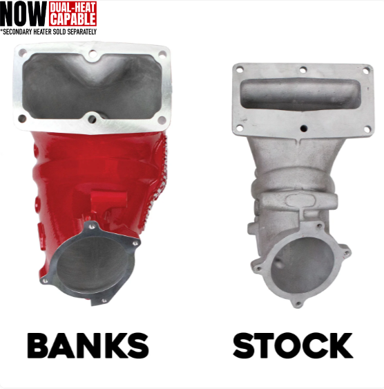 MONSTER-RAM® Intake System W/Fuel Line - 2019-24 Dodge/RAM 2500/3500 6.7L, CARB, w/Heater System Upgrade, RED