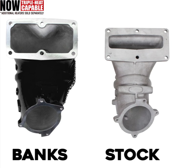 MONSTER-RAM® Intake System W/Fuel Line - 2007.5-2012 Dodge/RAM 2500/3500 6.7L, BLACK