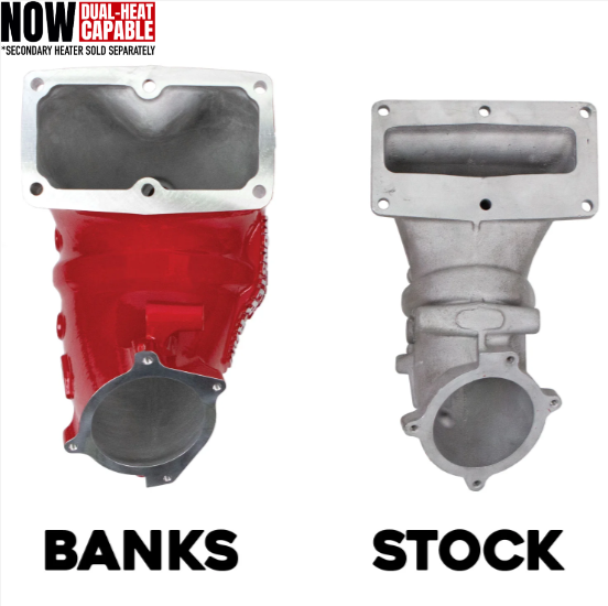 MONSTER-RAM® Intake System W/Fuel Line - 2013-18 Dodge/RAM 2500/3500 6.7L, CARB, w/Heater System Upgrade, RED