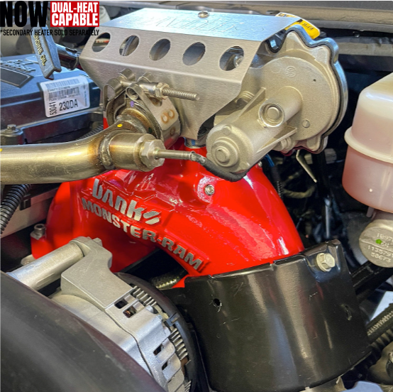 MONSTER-RAM® Intake System W/Fuel Line - 2013-18 Dodge/RAM 2500/3500 6.7L, CARB, w/Heater System Upgrade, RED