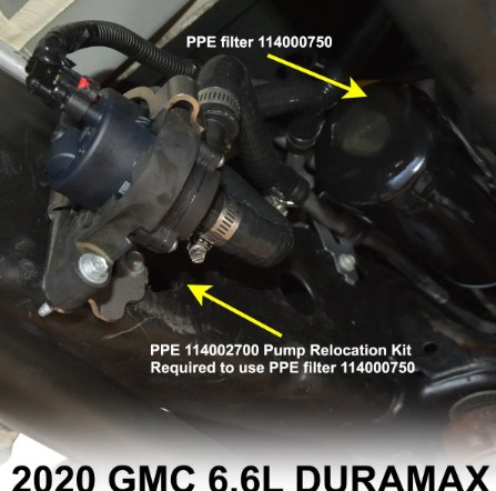 Fuel Coolant Pump Relocation Kit w/ MicroPure XR® Engine Oil Filter - GM 6.6L Duramax 2020-2026